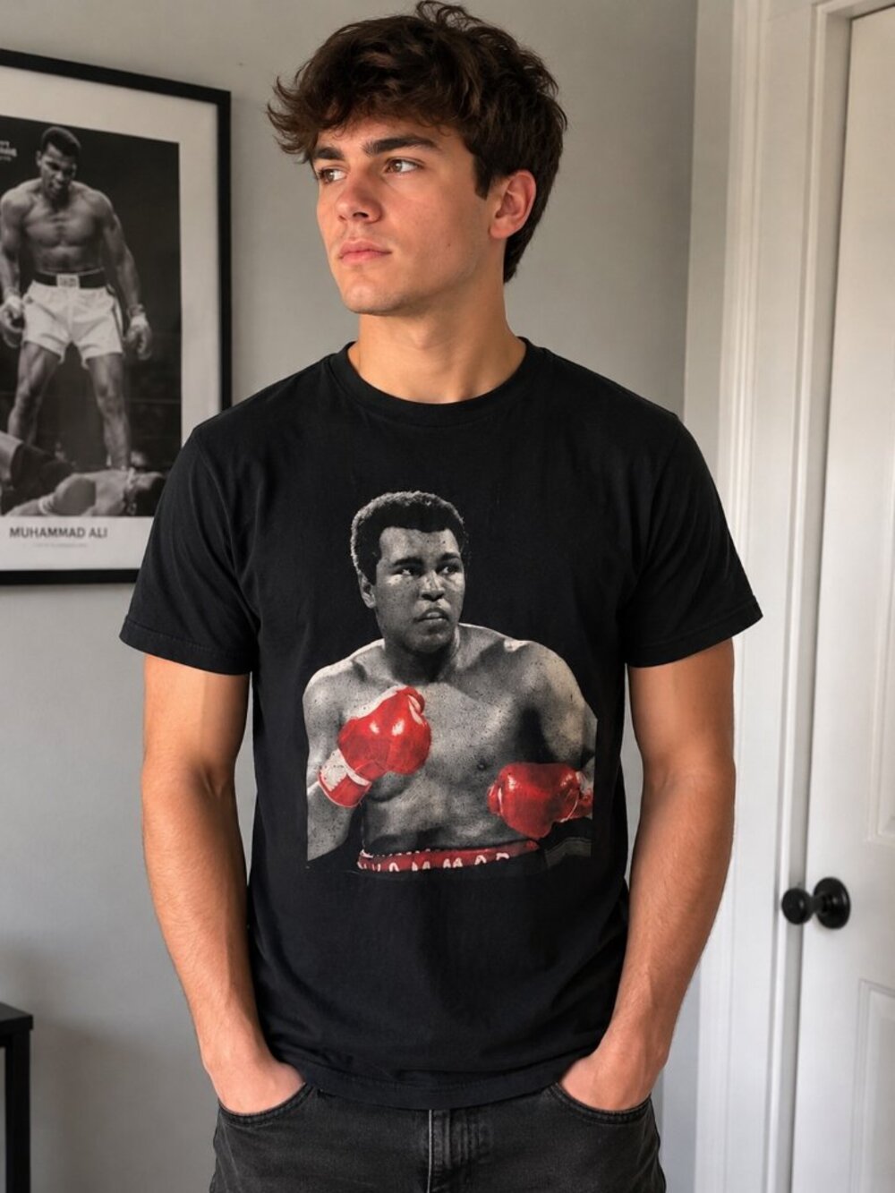 MOHAMMAD ALI BOXING TEE- (MEDIUM)